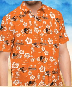Baltimore Orioles Orange Hawaiian Shirt