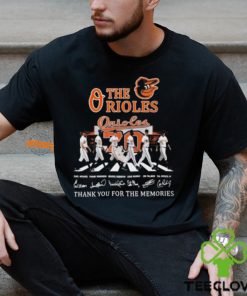 Baltimore Orioles Signature Thank You For The Memories Unisex T Shirt