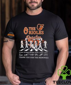 Baltimore Orioles Signature Thank You For The Memories Unisex T Shirt