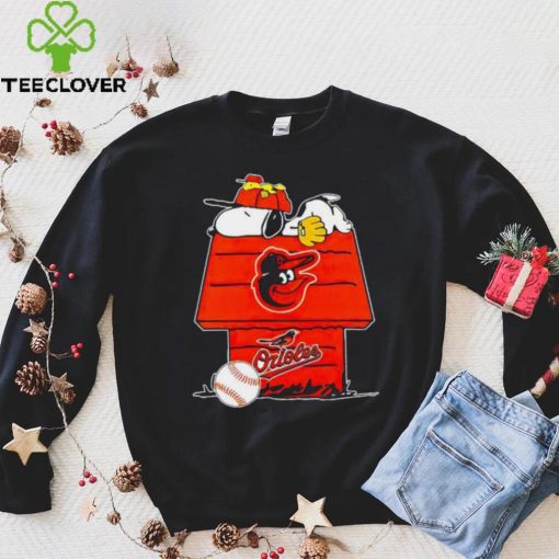 Baltimore Orioles Snoopy And Woodstock The Peanuts Baseball shirt