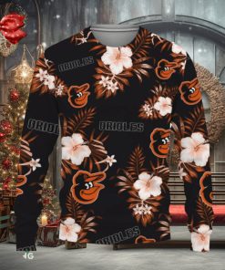 Baltimore Orioles Tropical Hawaii Sport Ugly Christmas Sweater Gift Holidays