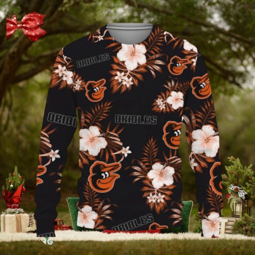 Baltimore Orioles Tropical Hawaii Sport Ugly Christmas Sweater Gift Holidays
