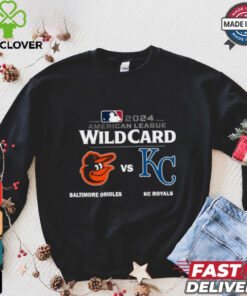 Baltimore Orioles Vs Kansas City Royals 2024 MLB American League Wild Card Shirt 1 Baltimore Orioles Vs Kansas City Royals 2024 MLB American League Wild Card Shirt