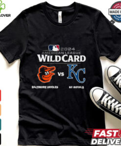 Baltimore Orioles Vs Kansas City Royals 2024 MLB American League Wild Card Shirt 3 Baltimore Orioles Vs Kansas City Royals 2024 MLB American League Wild Card Shirt