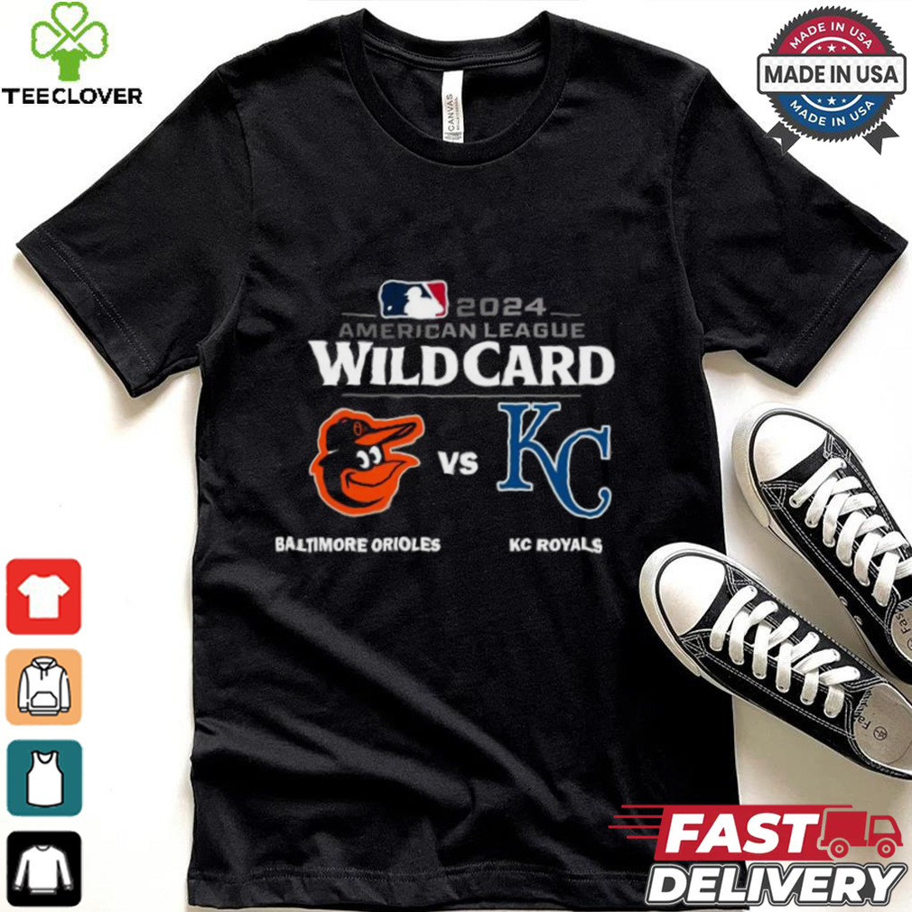 Baltimore Orioles Vs Kansas City Royals 2024 MLB American League Wild Card Shirt Baltimore Orioles Vs Kansas City Royals 2024 MLB American League Wild Card Shirt