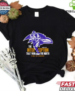 Baltimore Raven the Interception that won the north shirt