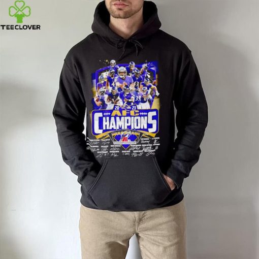 Baltimore Ravens 2023 AFC Champions signatures shirt