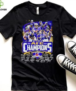 Baltimore Ravens 2023 AFC Champions signatures shirt