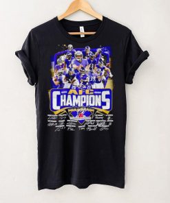 Baltimore Ravens 2023 AFC Champions signatures shirt