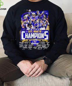 Baltimore Ravens 2023 AFC North Champions signatures shirt