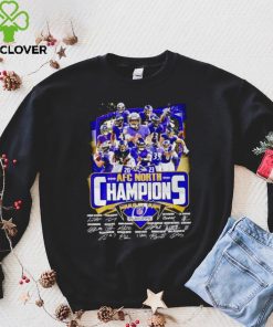 Baltimore Ravens 2023 AFC North Champions signatures hoodie, sweater, longsleeve, shirt v-neck, t-shirt