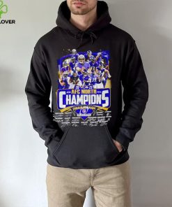 Baltimore Ravens 2023 AFC North Champions signatures hoodie, sweater, longsleeve, shirt v-neck, t-shirt