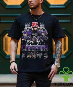 Baltimore Ravens 2023 American Football Conference Champions Signatures Shirt