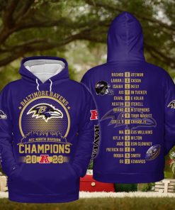 Baltimore Ravens 2023 Go Ravens Champions Hoodie T Shirt