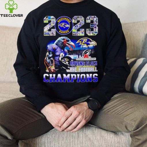 Baltimore Ravens 2023 Ravens Flock AFC Football Champions shirt