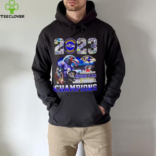 Baltimore Ravens 2023 Ravens Flock AFC Football Champions shirt