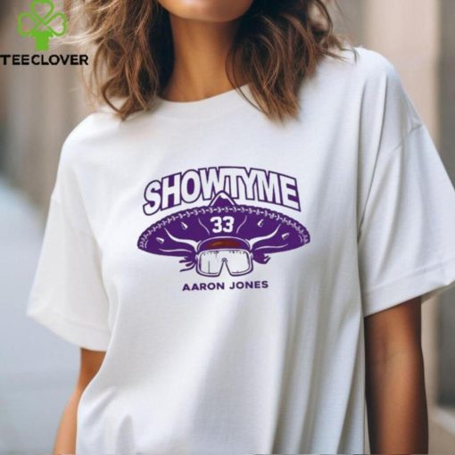 Baltimore Ravens Aaron Jones 33 Showtyme T Shirt