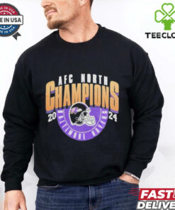 Baltimore Ravens Afc North Champs 2024 Helmet Shirt