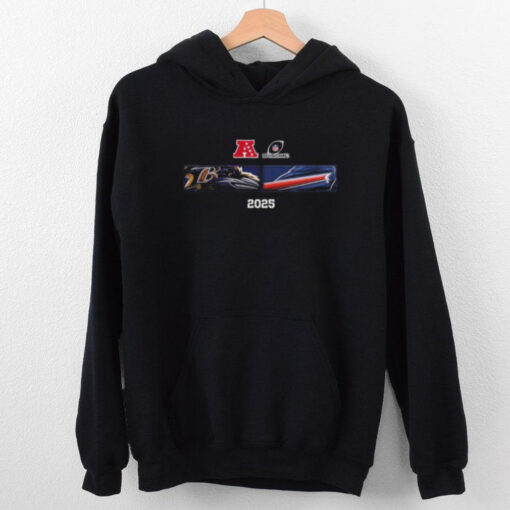 Baltimore Ravens And Buffalo Bills Matchup 2025 AFC Divisional Round Head To Head Logo Unisex T Shirt