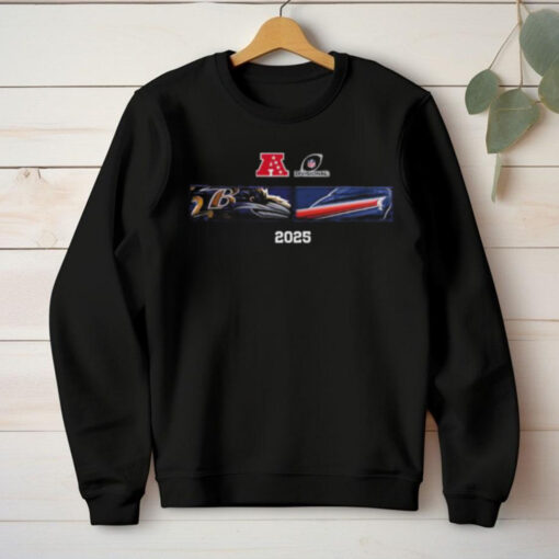 Baltimore Ravens And Buffalo Bills Matchup 2025 AFC Divisional Round Head To Head Logo Unisex T Shirt