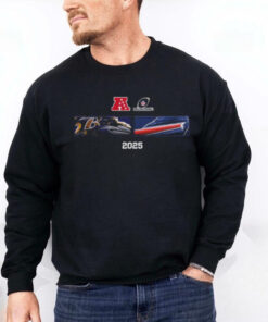 Baltimore Ravens And Buffalo Bills Matchup 2025 AFC Divisional Round Head To Head Logo Unisex T Shirt