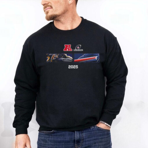 Baltimore Ravens And Buffalo Bills Matchup 2025 AFC Divisional Round Head To Head Logo Unisex T Shirt