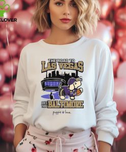 Baltimore Ravens Baltimore To Vegas Pup Shirt