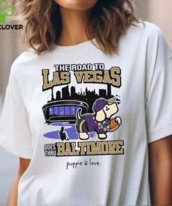 Baltimore Ravens Baltimore To Vegas Pup Shirt