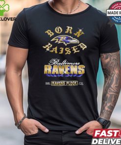 Baltimore Ravens Born x Raised Black Chrome Rocker Shirt
