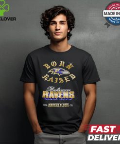 Baltimore Ravens Born x Raised Black Chrome Rocker Shirt
