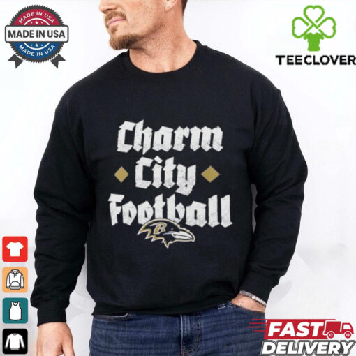 Baltimore Ravens Charm City Football T Shirts