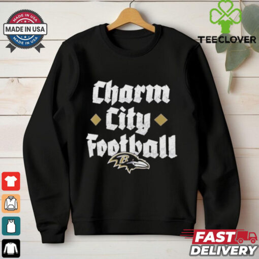 Baltimore Ravens Charm City Football T Shirts