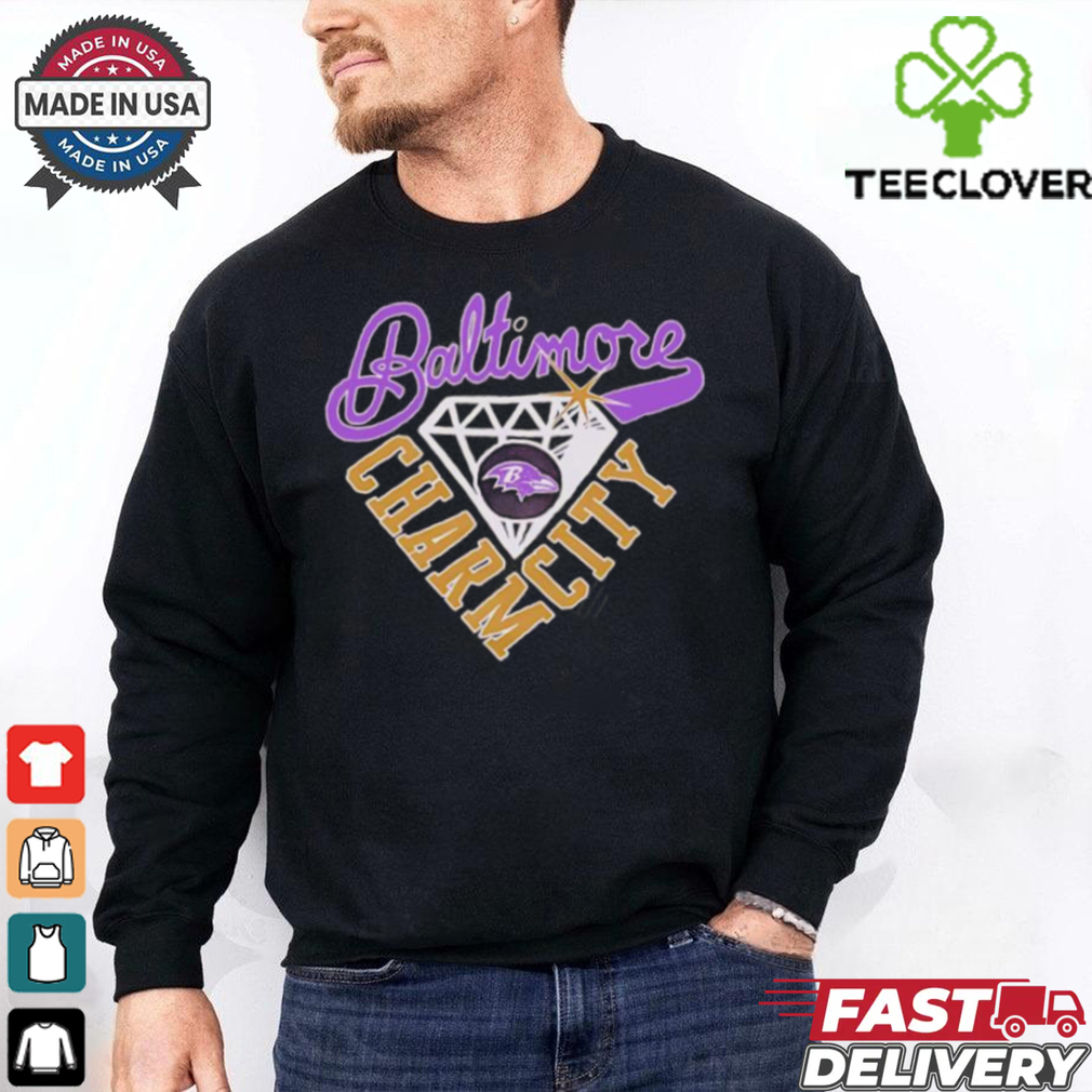 Baltimore Ravens Charm City diamond shirt Baltimore Ravens Charm City diamond shirt