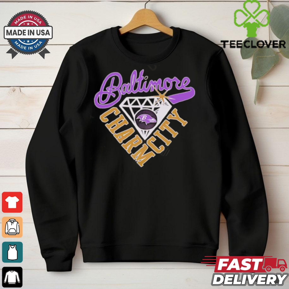 Baltimore Ravens Charm City diamond shirt Baltimore Ravens Charm City diamond shirt