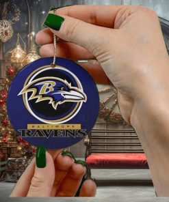 Baltimore Ravens Christmas NFL Football Ceramic Christmas Ornaments