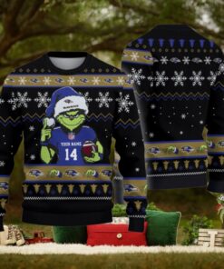 Baltimore Ravens Custom Chrismas Ugly Sweater