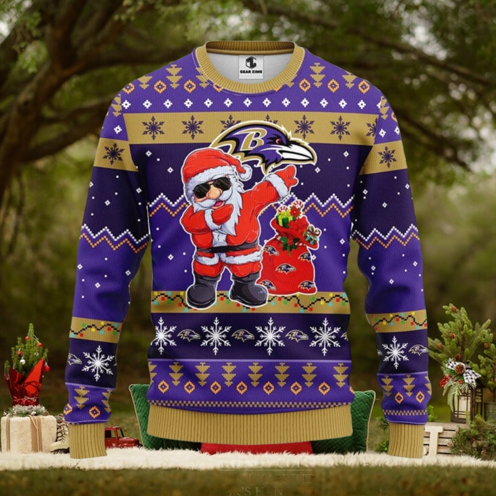 Baltimore Ravens Dabbing Santa Claus Christmas Ugly Sweater Sport Christmas Gift Ideas Baltimore Ravens Dabbing Santa Claus Christmas Ugly Sweater Sport Christmas Gift Ideas
