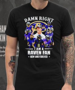 Baltimore Ravens Damn right I’m a Raven fan now and forever sports shirt 4 Baltimore Ravens Damn right I’m a Raven fan now and forever sports shirt