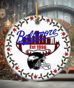 Baltimore Ravens Football Hallmarks NFL Ceramic Christmas Ornaments