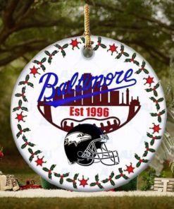 Baltimore Ravens Football Hallmarks NFL Ceramic Christmas Ornaments