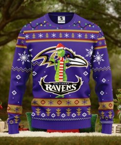 Baltimore Ravens Funny Grinch Christmas Ugly Sweater