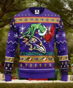Baltimore Ravens Grinch Christmas Ugly Sweater