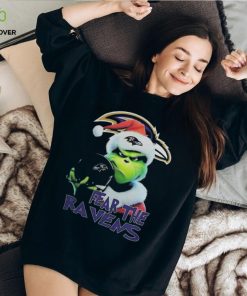 Baltimore Ravens Grinch Fear The Christmas 2023 Thoodie, sweater, longsleeve, shirt v-neck, t-shirt