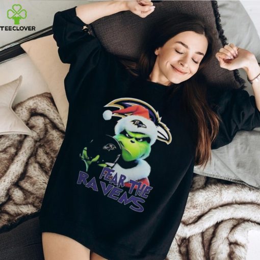 Baltimore Ravens Grinch Fear The Christmas 2023 Thoodie, sweater, longsleeve, shirt v-neck, t-shirt