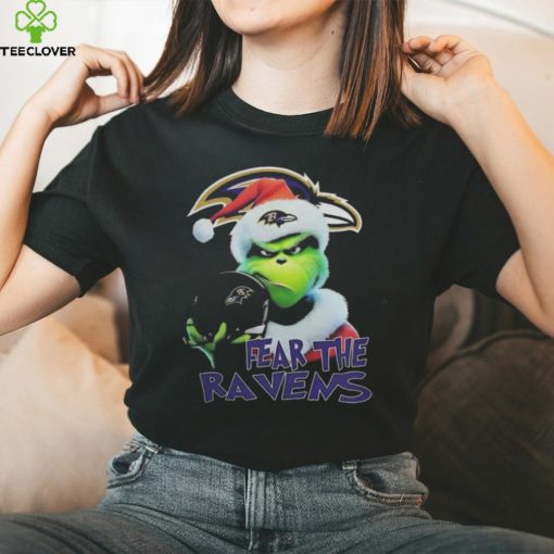 Baltimore Ravens Grinch Fear The Christmas 2023 Thoodie, sweater, longsleeve, shirt v-neck, t-shirt