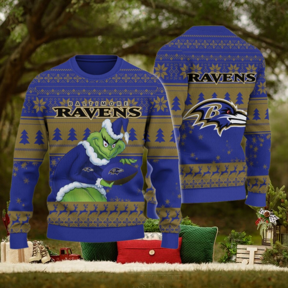 Baltimore Ravens Grinch Ugly Christmas Sweater Baltimore Ravens Grinch Ugly Christmas Sweater