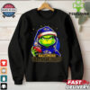 Atlanta Falcons Grinch wearing Santa hat Christmas 2024 shirt