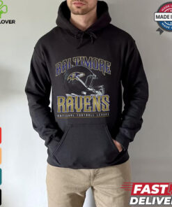 Baltimore Ravens Helmet Garment Dyed Heavyweight T Shirt