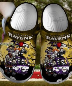 Baltimore Ravens Honor Halloween Crocs Shoes