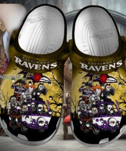 Baltimore Ravens Honor Halloween Crocs Shoes